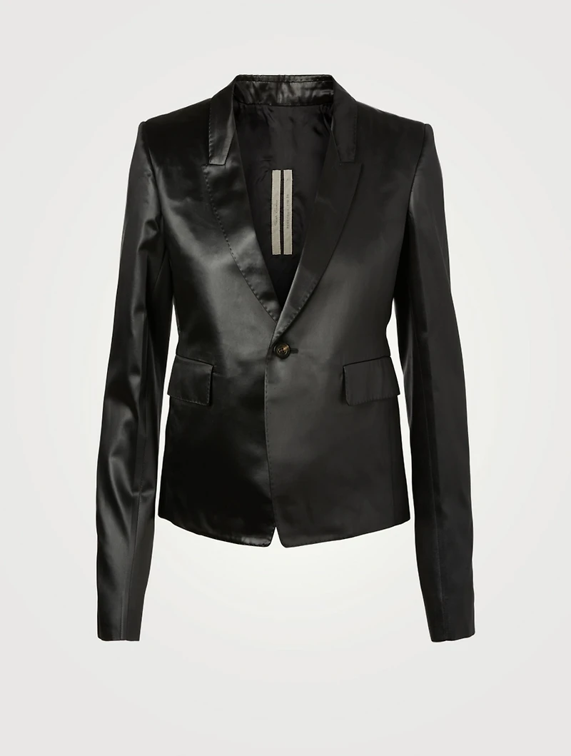 Liquid Latex Satin Blazer