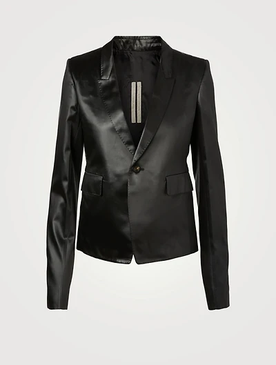 Liquid Latex Satin Blazer
