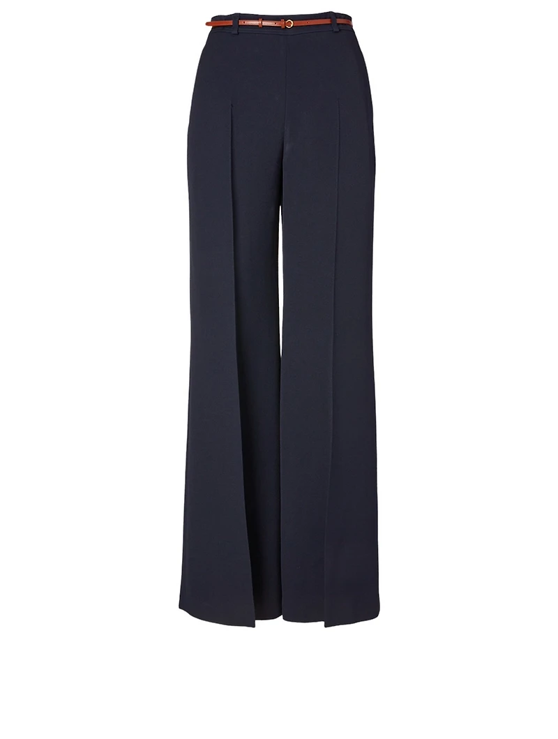 Crêpe Flared Pants