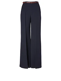 Crêpe Flared Pants