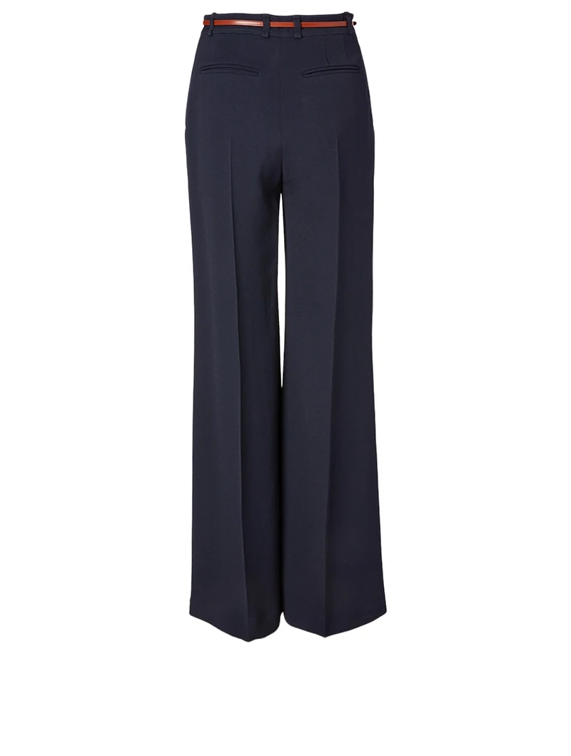 Crêpe Flared Pants