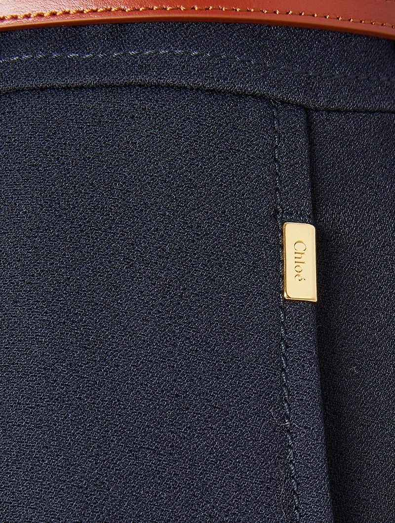 Crêpe Flared Pants