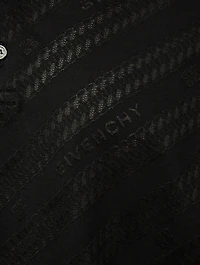 Jacquard Polo Shirt Chain Logo Print