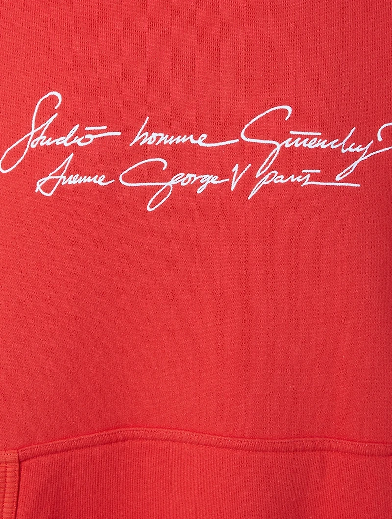 Cotton Hoodies With Logo Calligraphy