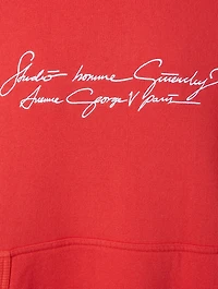 Cotton Hoodies With Logo Calligraphy