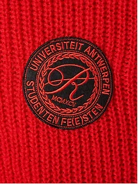 Wool Oversized Sweater With Patch