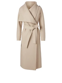 Wool Midi Wrap Coat