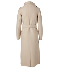 Wool Midi Wrap Coat