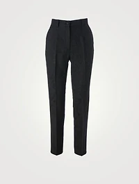 Slim-Fit Jacquard Pants