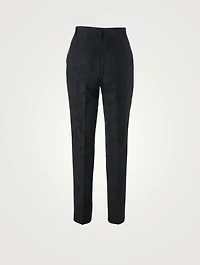 Slim-Fit Jacquard Pants