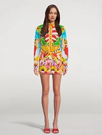 Cropped Shirt Carretto Print
