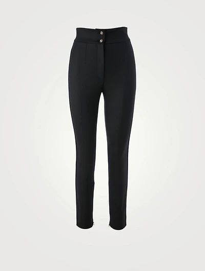 Wool Stretch High-Waisted Pants