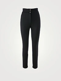 Wool Stretch High-Waisted Pants