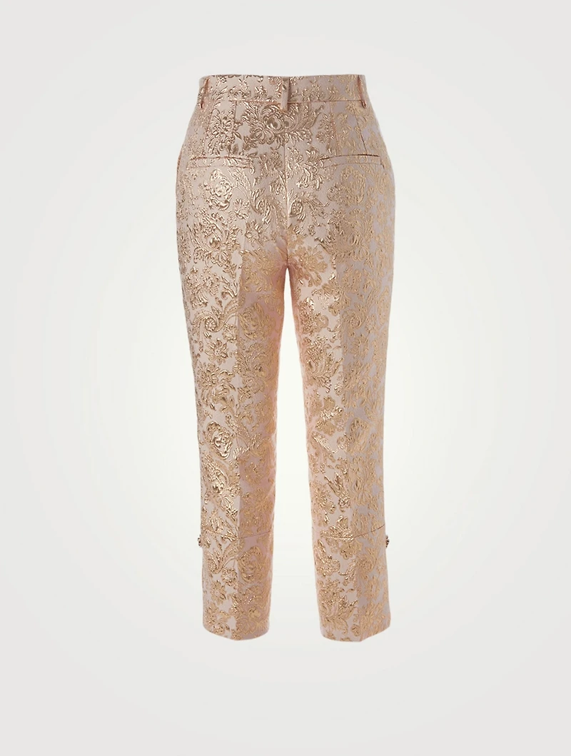 Lamé Jacquard Pants