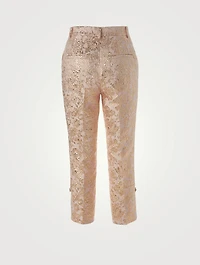 Lamé Jacquard Pants