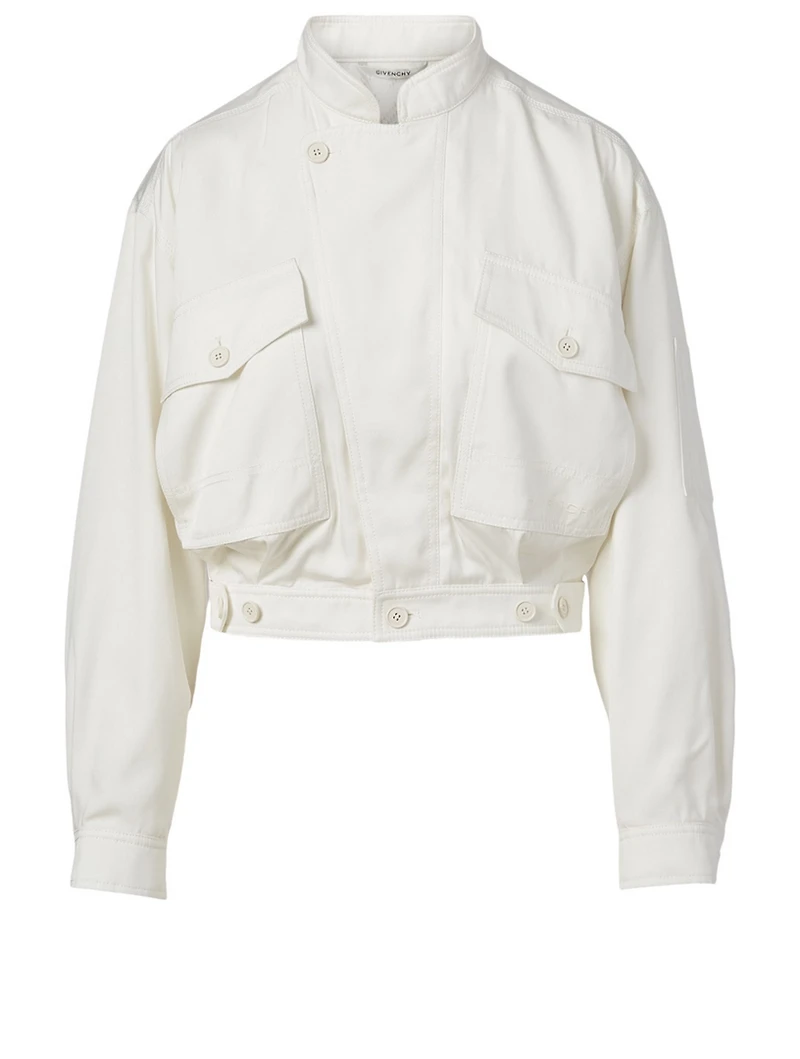 Cropped Blouson Jacket