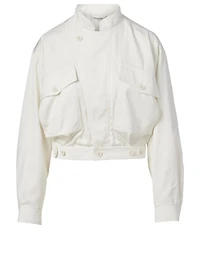 Cropped Blouson Jacket