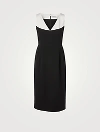 Sleeveless V-Neck Midi Dress