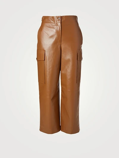 Leather Cargo Pants