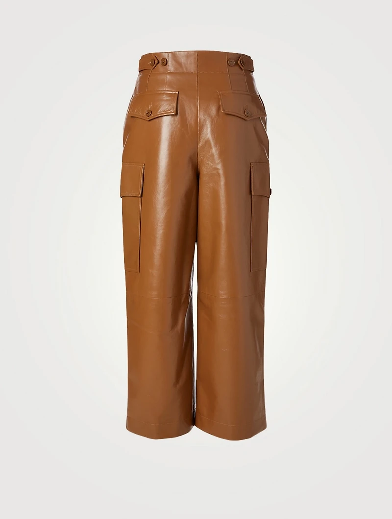 Leather Cargo Pants