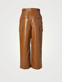 Leather Cargo Pants