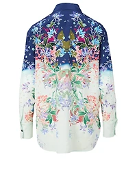 Silk Shirt Floral Print