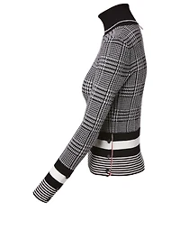 Wool Turtleneck Sweater Prince Of Wales Jacquard