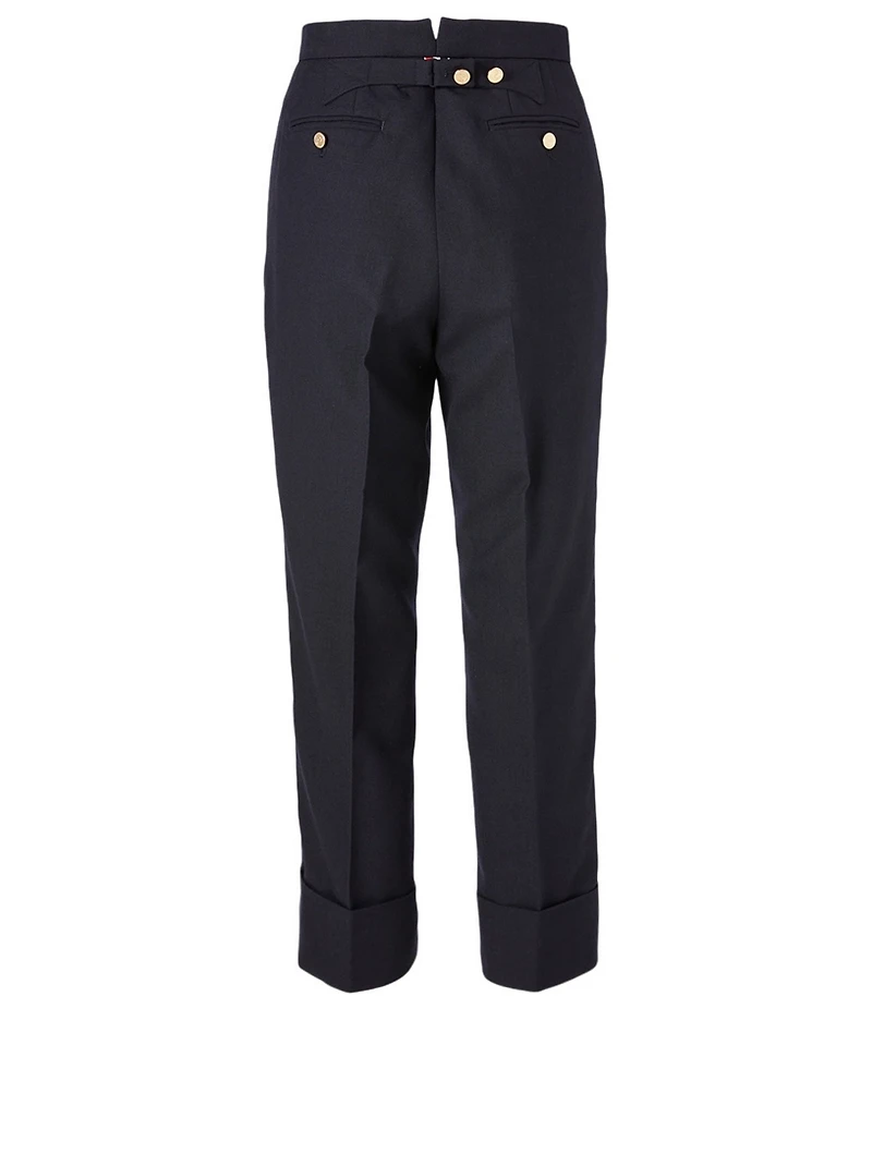 Wool High-Waisted Pants