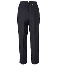 Wool High-Waisted Pants
