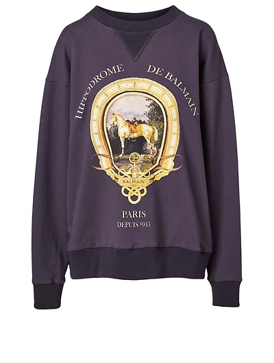 Cotton Oversized Graphic Sweatshirt