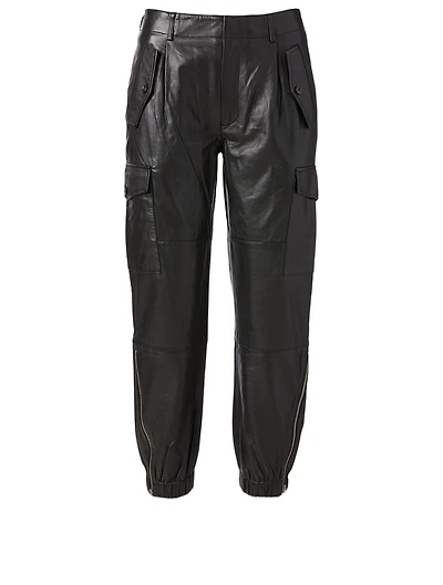 Dancer Leather Cargo Pants