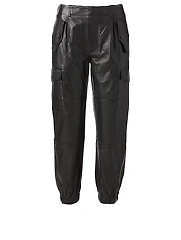 Dancer Leather Cargo Pants