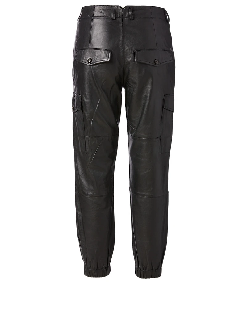 Dancer Leather Cargo Pants