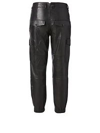 Dancer Leather Cargo Pants