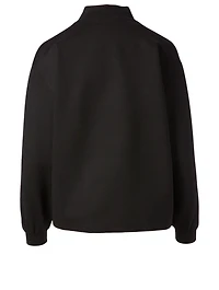 Mockneck Sweatshirt 3D Logo Print