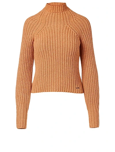 Wool-Blend Mockneck Sweater