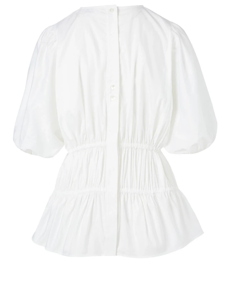 Cotton Gathered Blouse