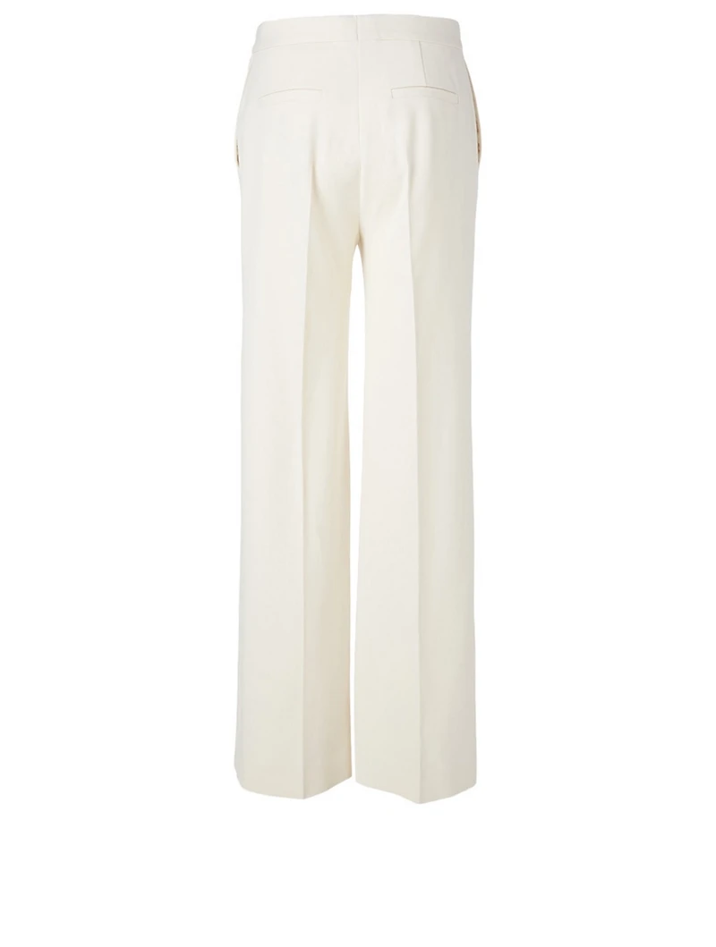 High-Waisted Straight-Leg Pants