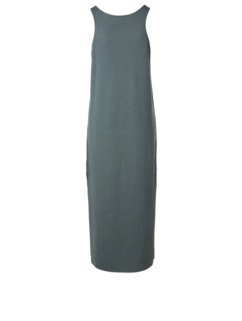 Cashmere And Silk Reversible Midi Dress