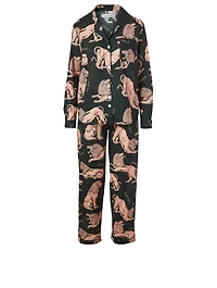 Long Cotton Pyjama Set Circe Lion Print