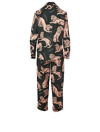 Long Cotton Pyjama Set Circe Lion Print