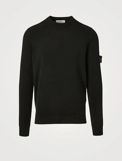 Wool-Blend Long-Sleeve Sweater