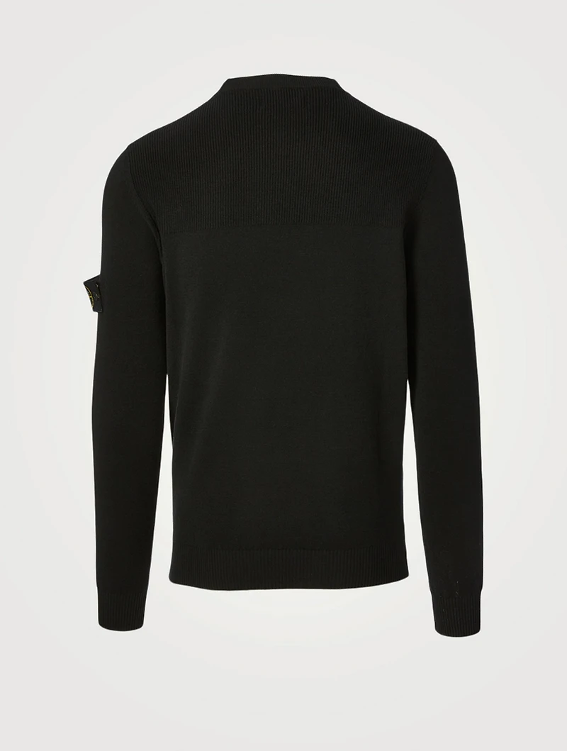 Wool-Blend Long-Sleeve Sweater