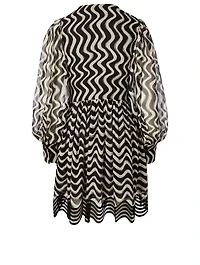 Kinley Silk Scallop Mini Dress