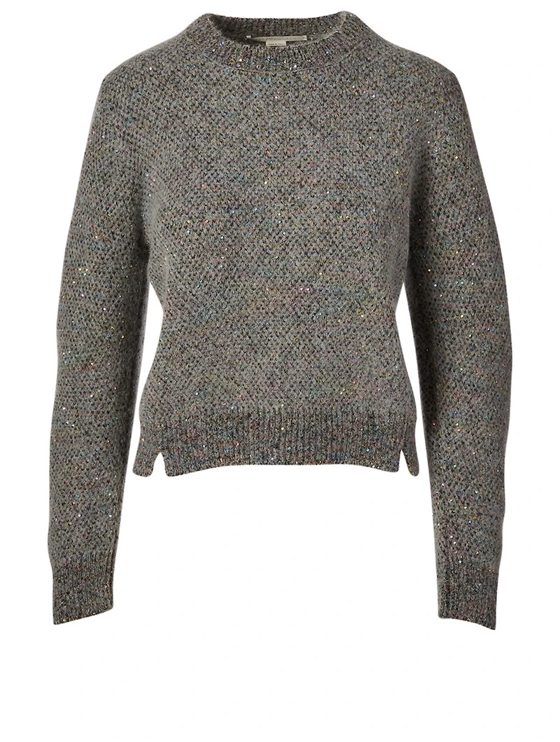 Alpaca Wool-Blend Sweater With Sequins