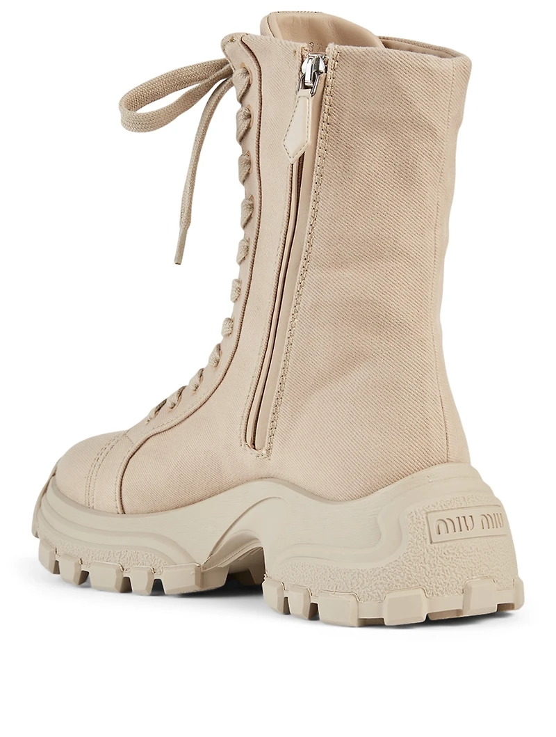 Canvas Combat Boots