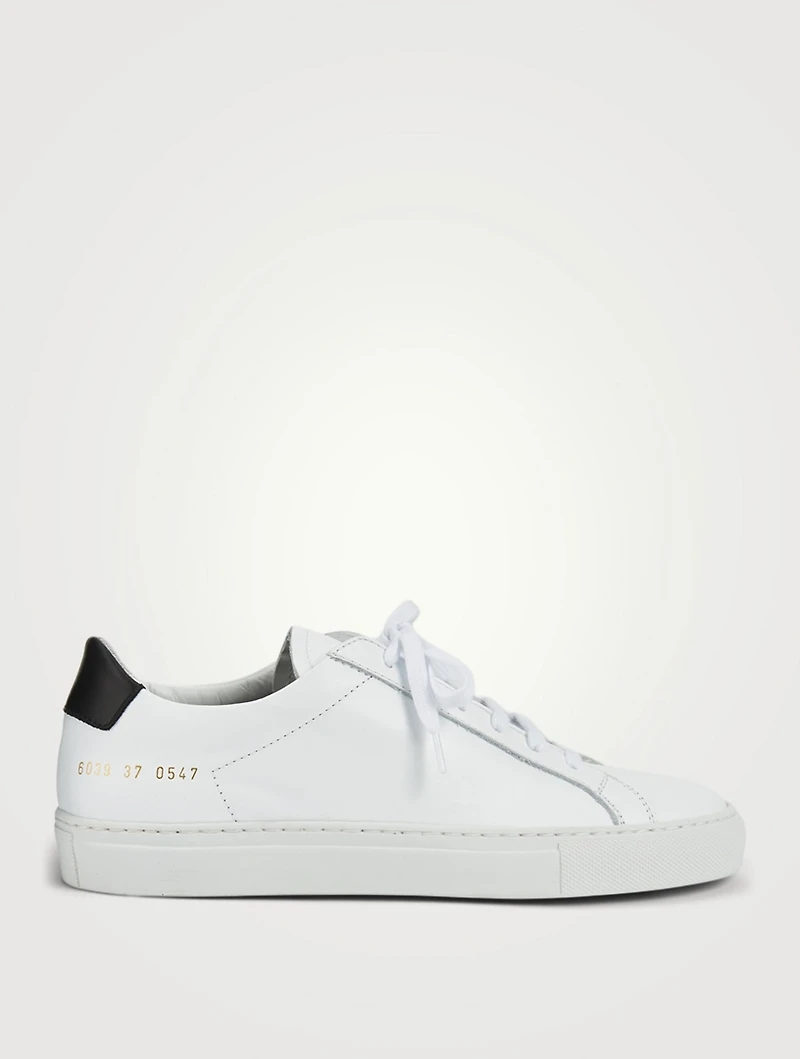 Retro Low Leather Sneakers