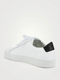 Retro Low Leather Sneakers