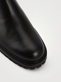 Winter Bumpy Leather Chelsea Boots