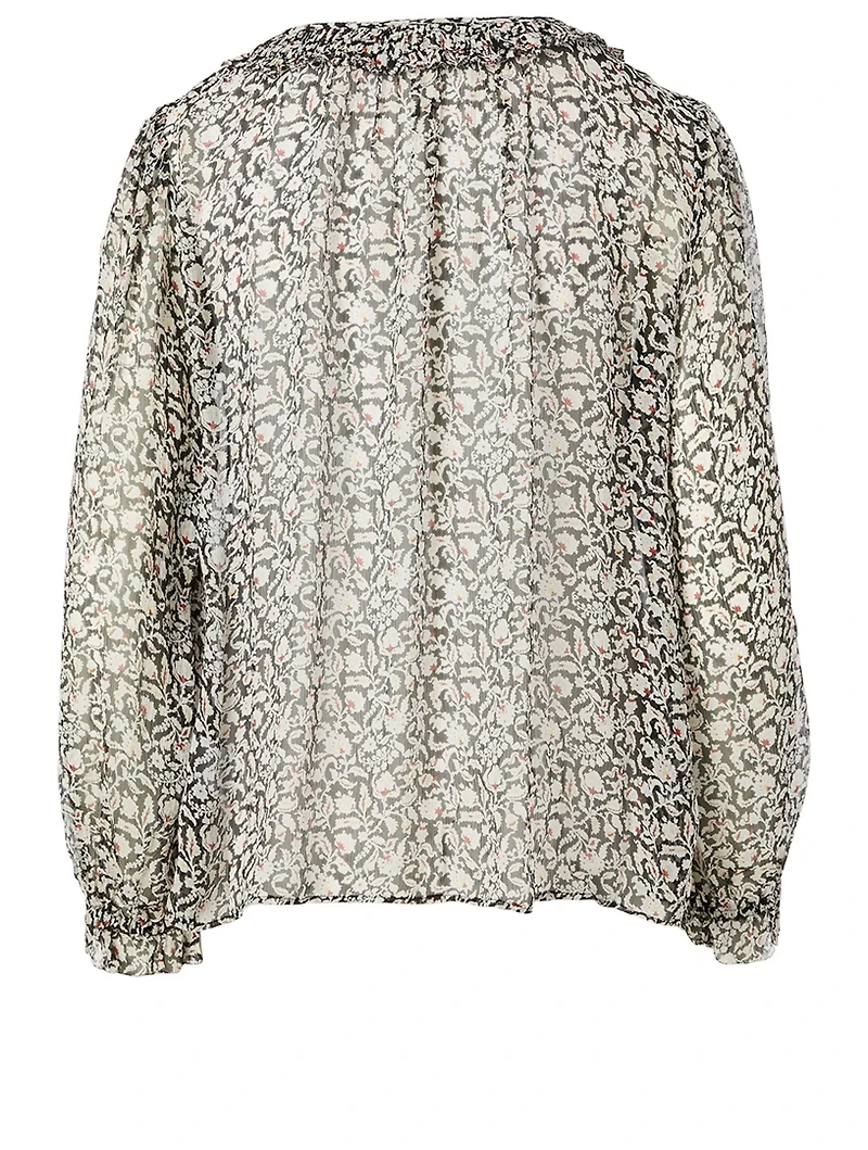 Amissa Silk Printed Top
